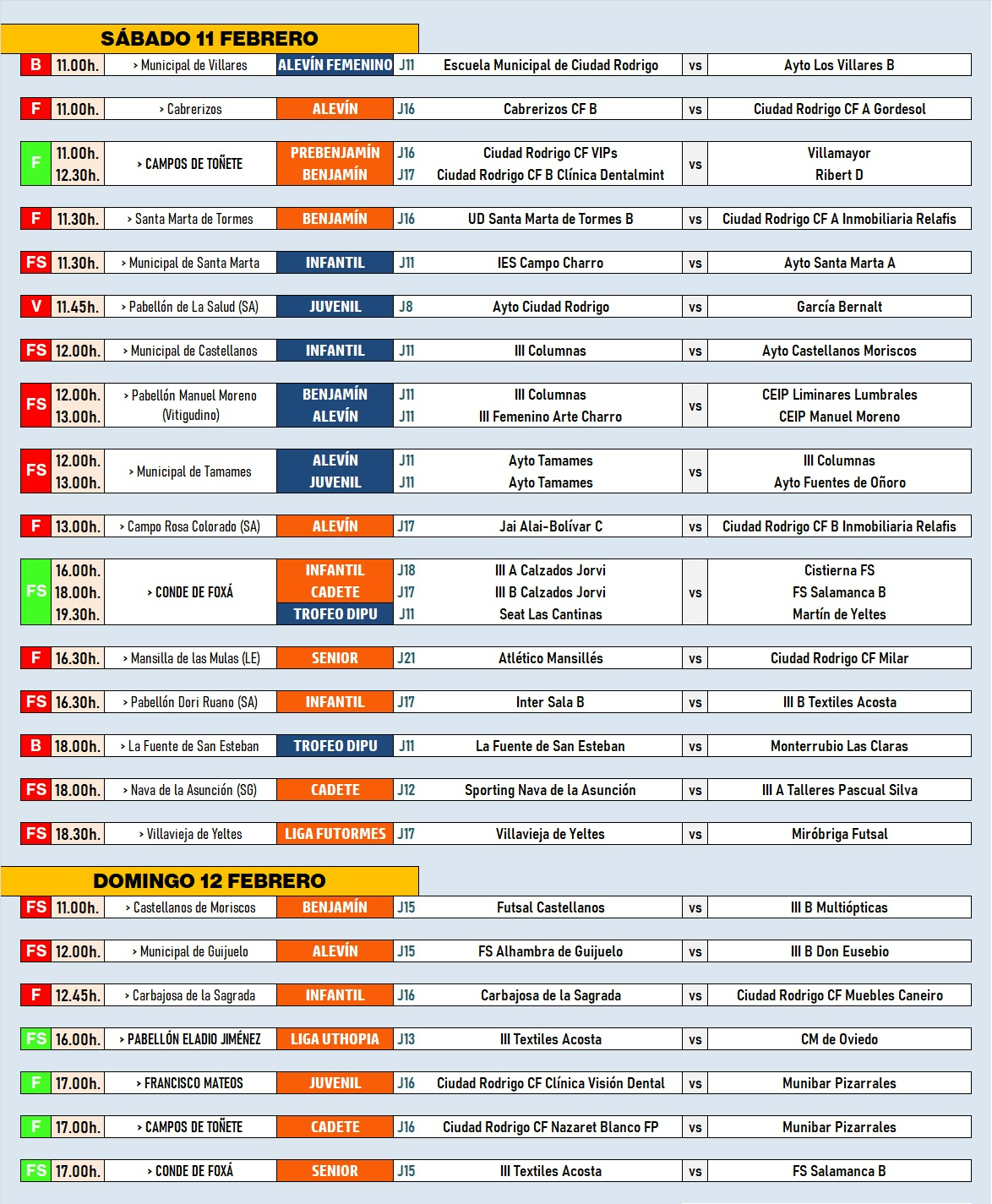 AD | 11-12 FEB | El domingo habrá deporte de forma simultánea en las 4 principales instalaciones