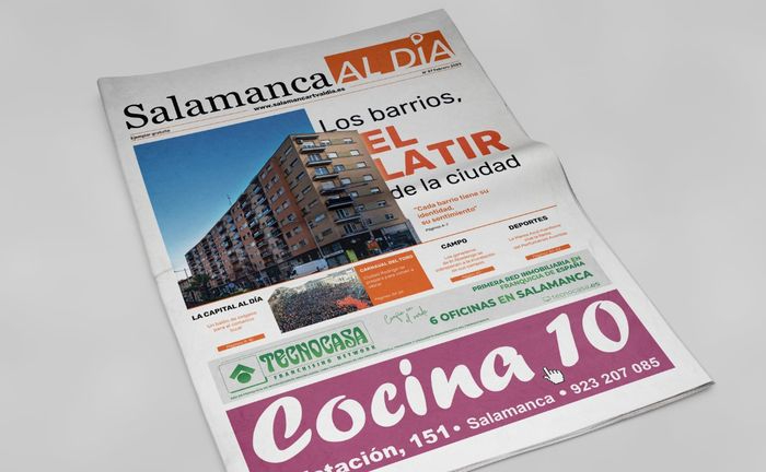 El número de febrero del periódico de papel SALAMANCA AL DÍA sale a la calle este jueves 