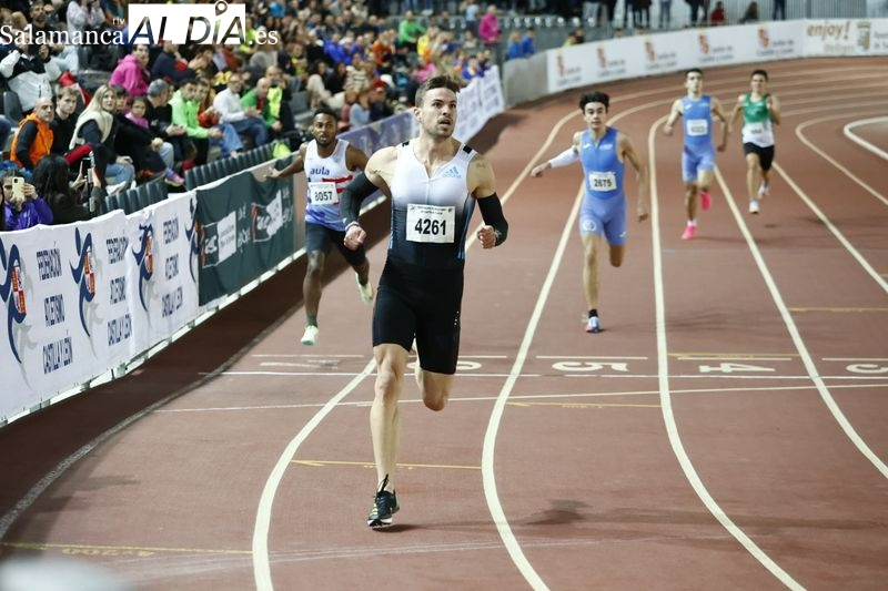 Óscar Husillos se queda a un pelo de batir el récord de España de 200 metros en Salamanca