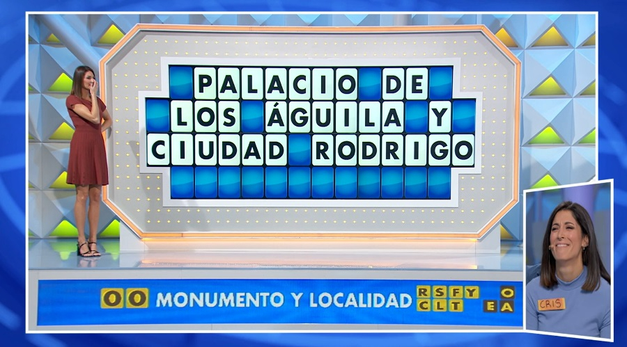Una ‘s’ de más en ‘Palacio de Los Águila’ deja a una concursante sin 1.500€ en ‘La Ruleta de la Suerte’