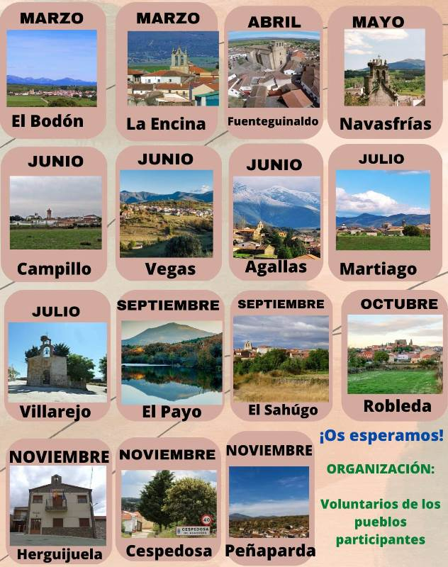 Vecinos de una quincena de localidades se alían para realizar encuentros periódicos