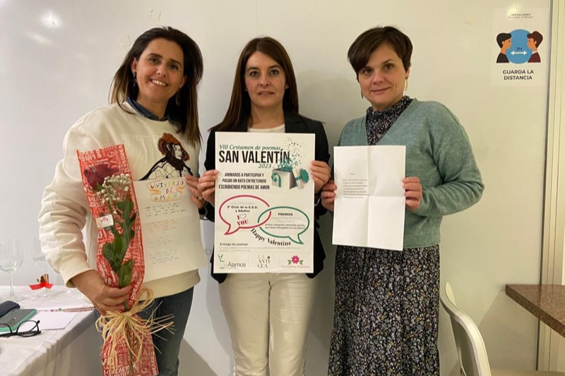 Manuel José Vicente y Pablo Alonso, ganadores del VIII Concurso de Poesia San Valentín de los Álamos Gastrolab