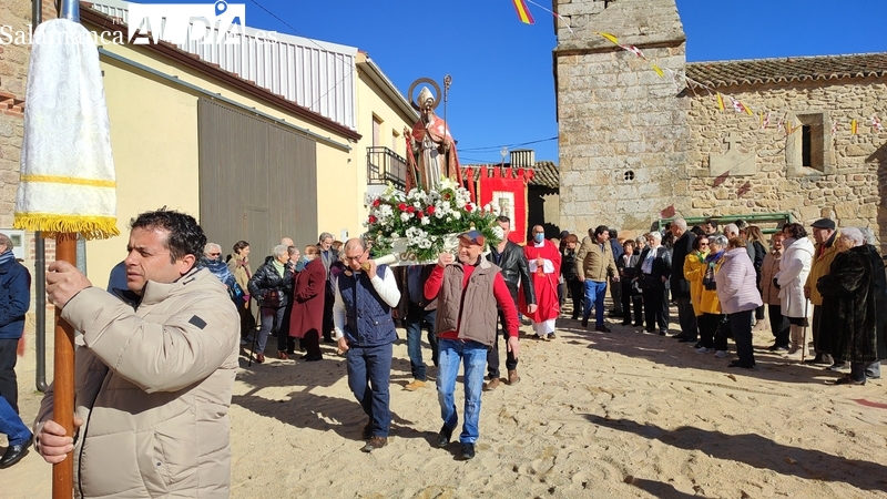 Arrancan en Corporario las celebraciones en honor a San Blas con los actos religiosos y un convite