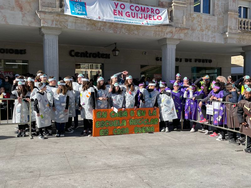 Los escolares de Guijuelo ya se disfrazan por Carnaval