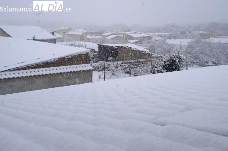 Llega la nieve a Salamanca capital y parte de la provincia