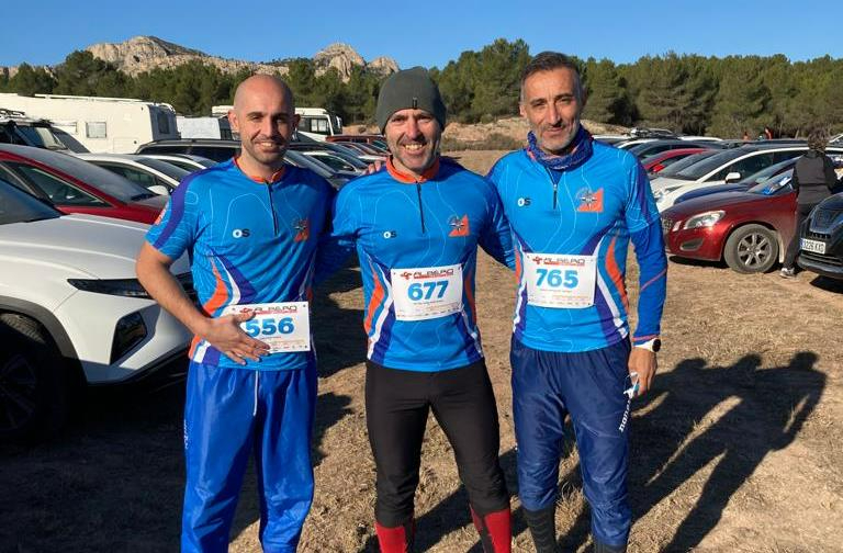 Tres integrantes de Ciudad Rodrigo Orientación inician la Liga Nacional de Orientación a Pie