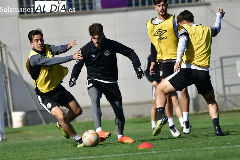 Mati regresa a los entrenamientos del Salamanca UDS y Pablo de Castro trabaja en su recuperación