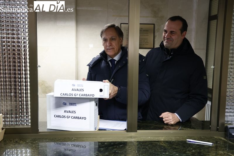 Carbayo desmiente irregularidades en las afiliaciones del PP de Salamanca y presenta más de 1.100 avales para su candidatura