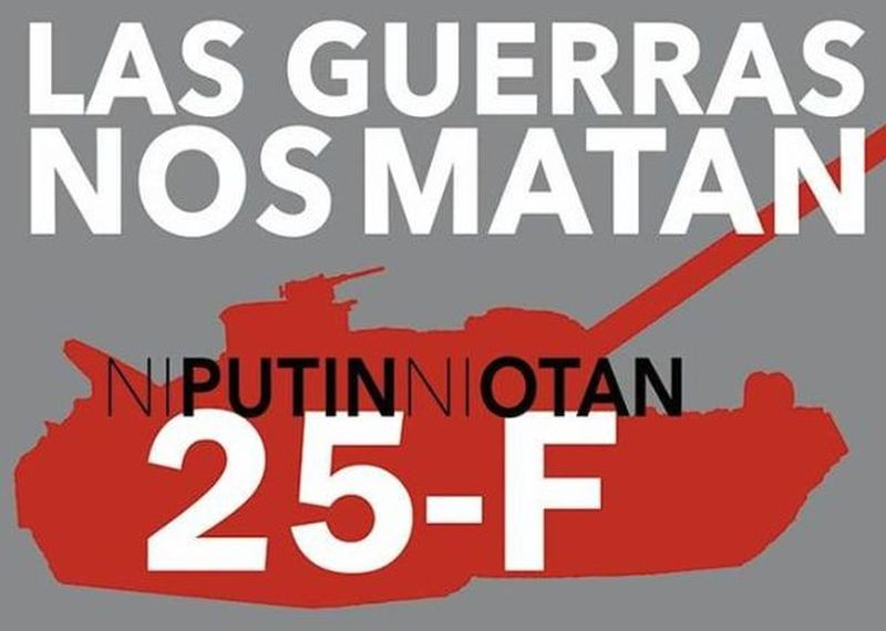 Ni Putin ni OTAN: concentración este sábado en Salamanca contra todas las guerras