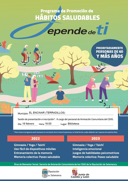 El Encinar presenta el programa ‘Depende de ti’