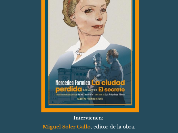 Salamanca acogerá la presentación de dos novelas de Mercedes Formica