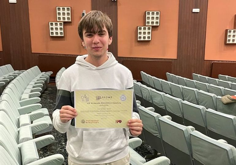 El alumno salmantino que se encuentra entre los 10 primeros de la Olimpiada Matemática