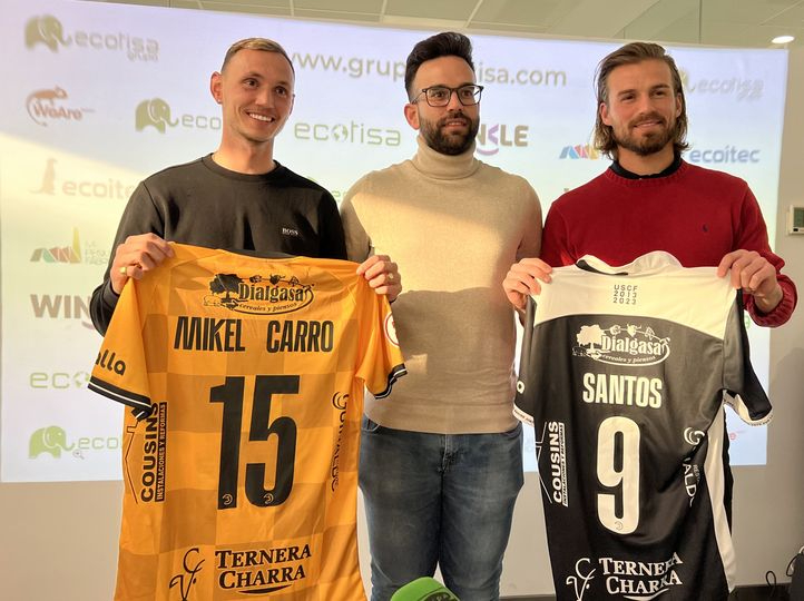 Mikel Carro y Christian Santos, presentados como jugadores de Unionistas