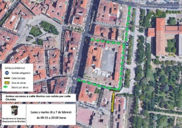 Corte de tráfico en la calle Imperial los días 6 y 7 de febrero