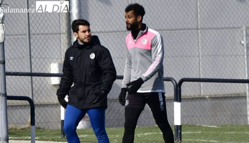 Mati se ausenta del entrenamiento del Salamanca UDS y Pablo de Castro se queda al margen tras su lesión en León