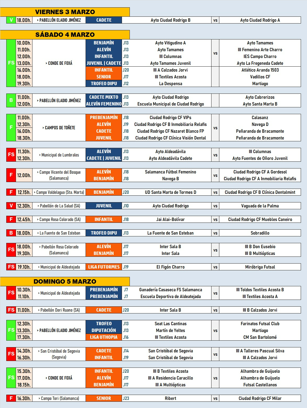 AD | 3-5 MAR | Un derby local de voleibol abre este viernes el fin de semana deportivo