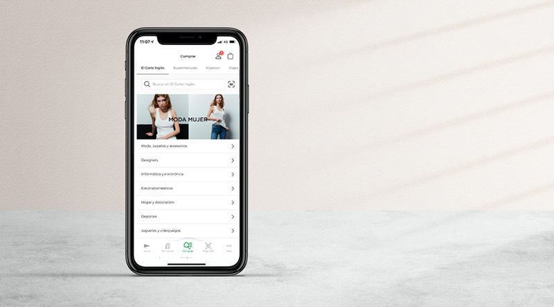 El Corte Inglés lanza nuevos servicios en su app y mejoras en la navegación 