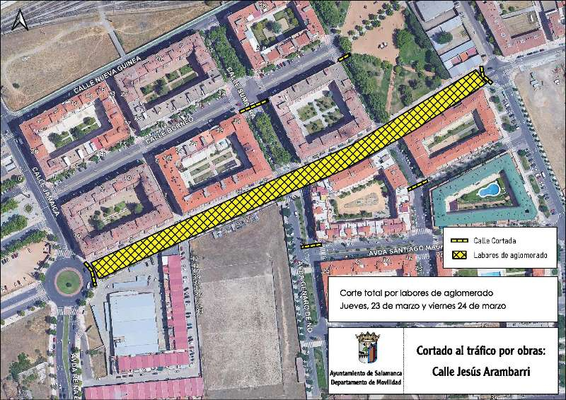 Información útil para los conductores que circulan por Salamanca