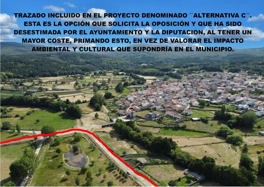 El PSOE critica la alternativa escogida por la Diputación para la variante de Navasfrías
