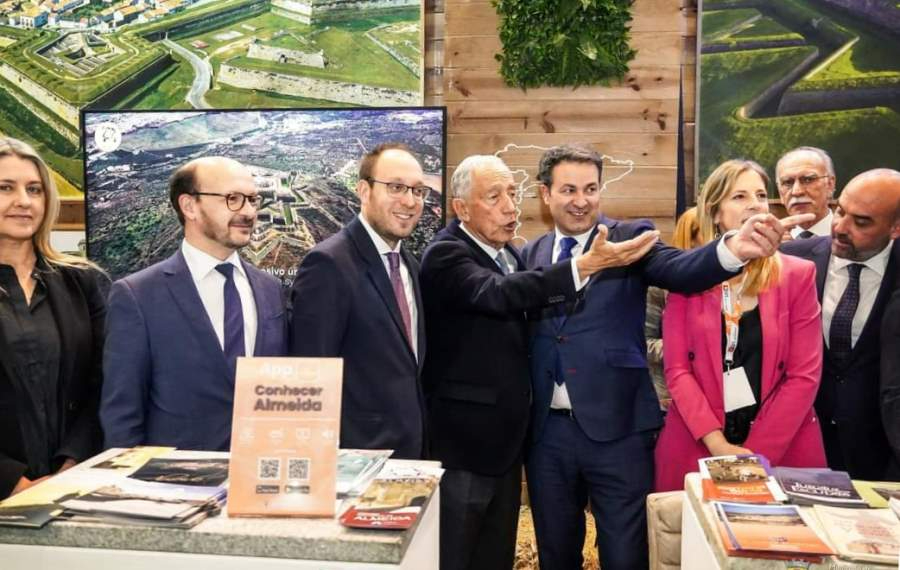 Ciudad Rodrigo inicia su participación en la BTL recibiendo la visita del Presidente de Portugal