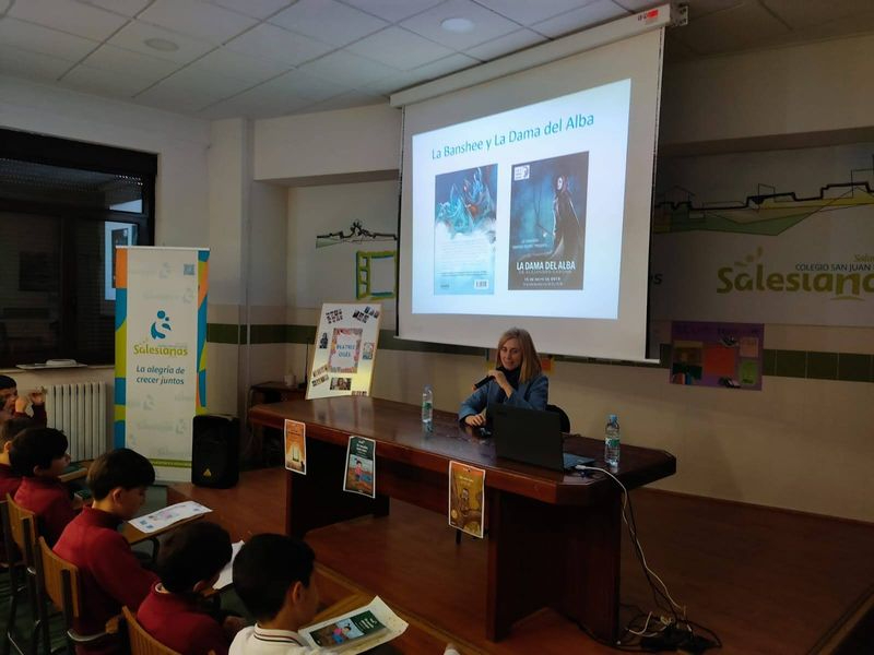Visita de la autora Beatriz Osés al Colegio San Juan Bosco de Salamanca