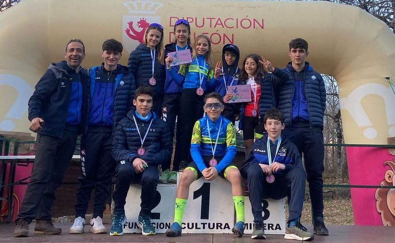 La Escuela de Ciclismo Salmantina brilla en Bembibre