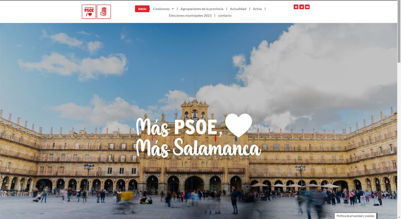 El PSOE de Salamanca presenta su nueva página web
