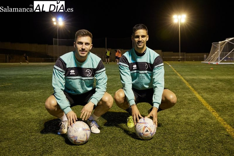 David Wiki y Manu González, los amigos que se han reencontrado en el filial de Unionistas: Hemos crecido de la mano