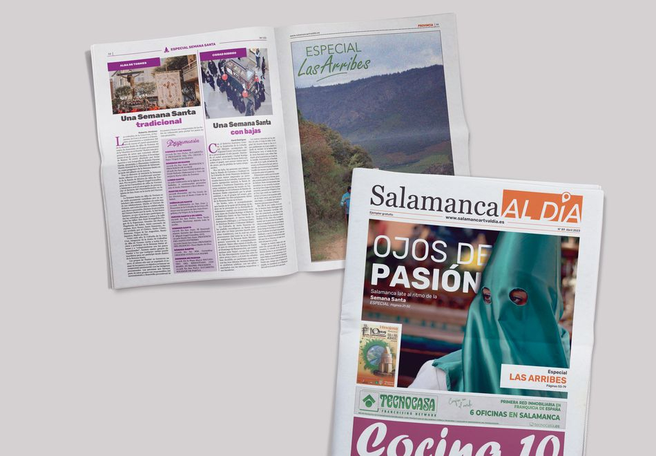 El número de abril del periódico en papel SALAMANCA AL DÍA, en PDF