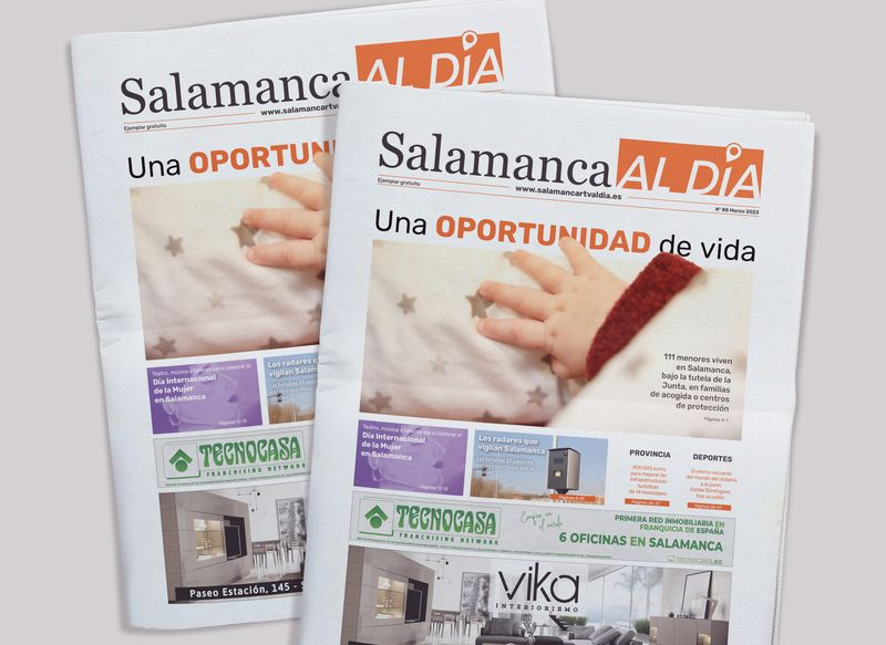Este jueves sale a la calle el número de marzo del periódico de papel SALAMANCA AL DÍA 