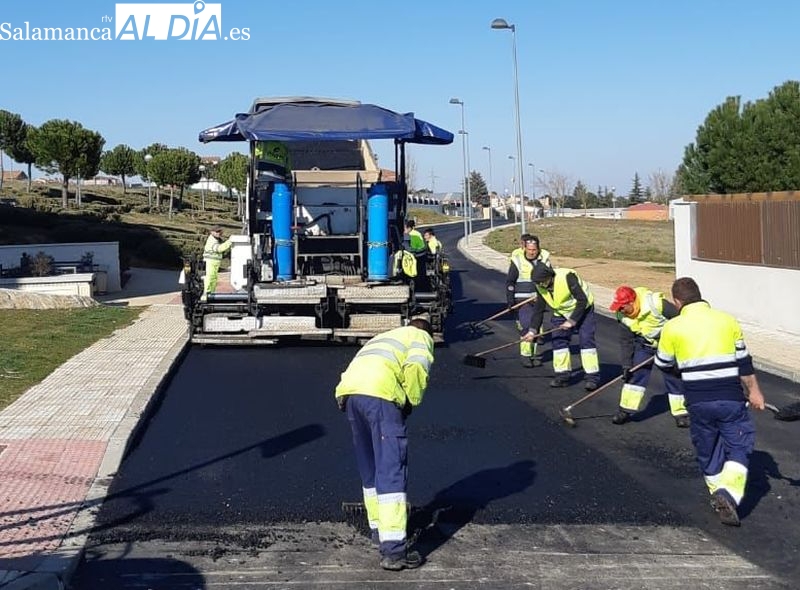 Mejoras urbanísticas en Aldeatejada gracias a los Fondos de Cohesión de la Junta