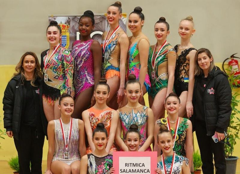 Pleno del Club Rítmica Salamanca, todas sus integrantes se clasifican para el Campeonato de España