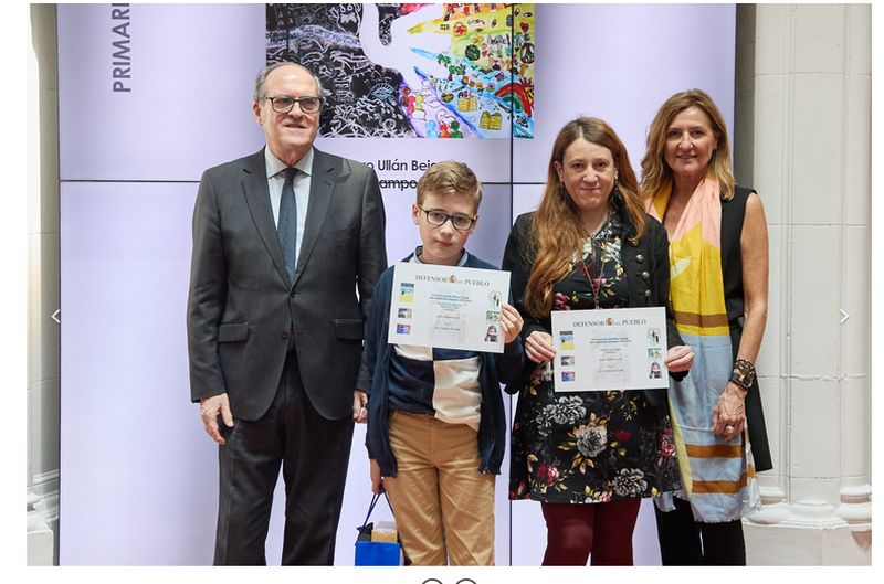 Álvaro Ullán Bejarano, del colegio Campo Charro, premiado en el XVIII Concurso de Dibujo de Derechos Humanos