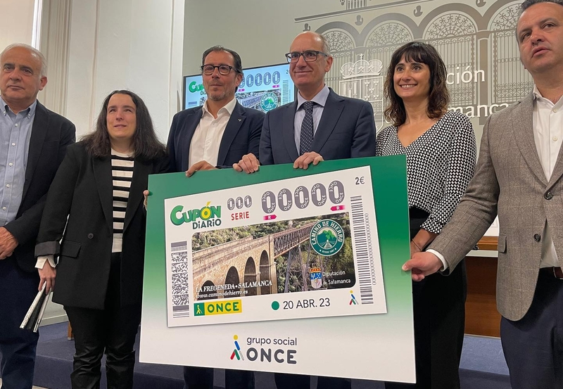 El Cupón Diario de la ONCE ‘recorre’ el Camino de Hierro de La Fregeneda