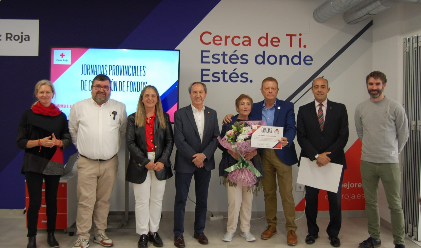 Cruz Roja rinde homenaje a Ana María Saéz tras 17 años de voluntariado 