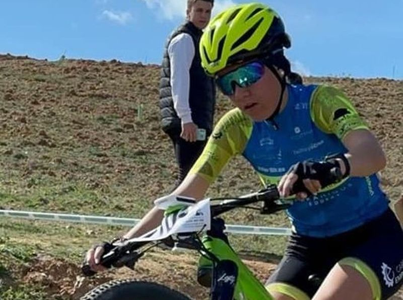 La salmantina que se ha proclamado subcampeona regional cadete de BTT