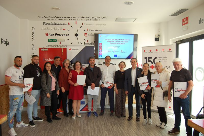Cruz Roja en Salamanca entrega los certificados de inserción sociolaboral