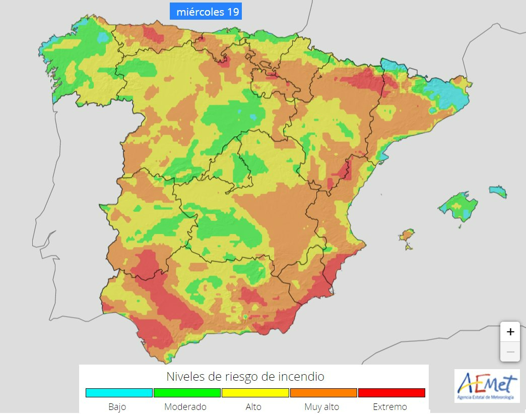 Prohibido encender fuego en espacios abiertos en buena parte de la comarca este miércoles y jueves