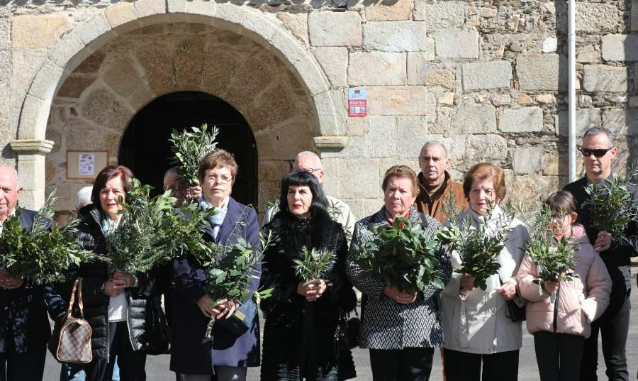 La Alameda de Gardón conmemora el Domingo de Ramos con bendición incluida del laurel