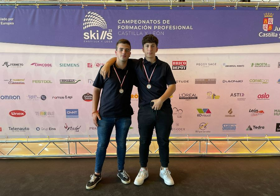 Daniel Florindo y Diego Herrero logran sendas medallas de bronce en los Castilla y León Skills