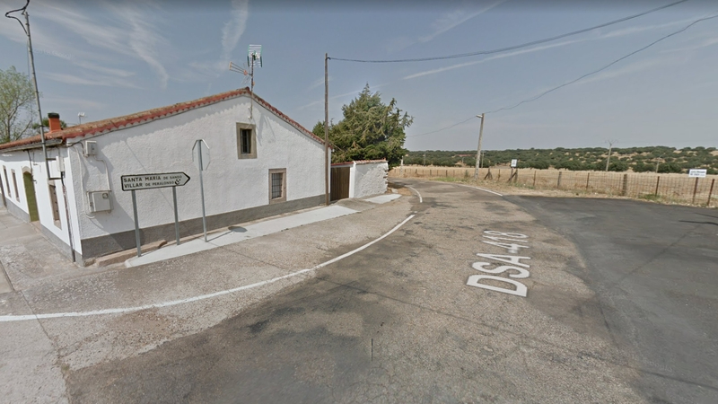 Cortada por obras la carretera DSA-418 de Sando a Santa María de Sando