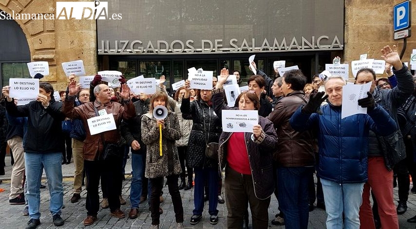Los funcionarios de Justicia de Salamanca se unen a las movilizaciones nacionales 