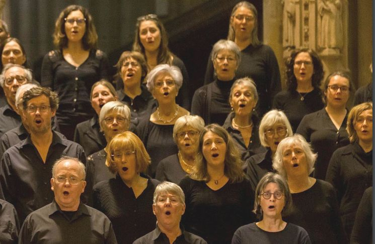 El reconocido coro británico Bristol Choral Society, este viernes en la Catedral Vieja