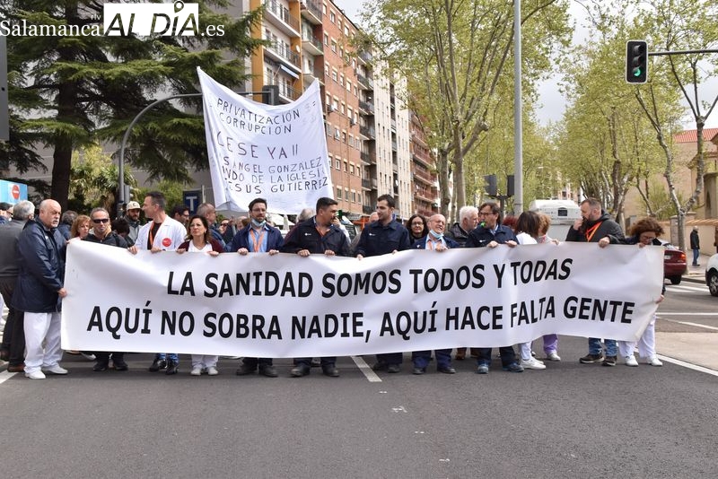 Siguen las protestas del personal de mantenimiento del Hospital que piden contratos estables