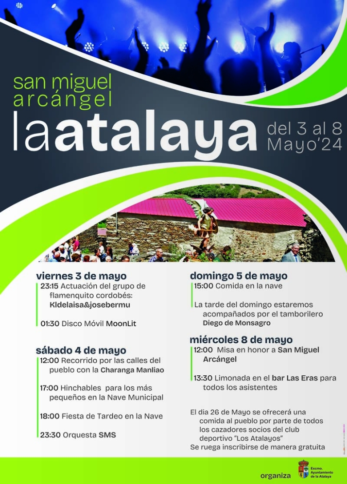 Cartel Fiestas San Miguel Arcángel La Atalaya