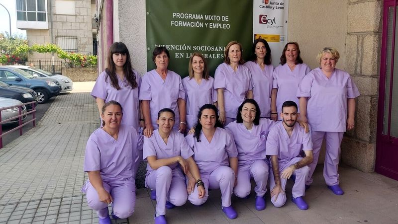 Los alumnos de la AFE Atención Sociosanitaria en Lumbrales inician sus prácticas