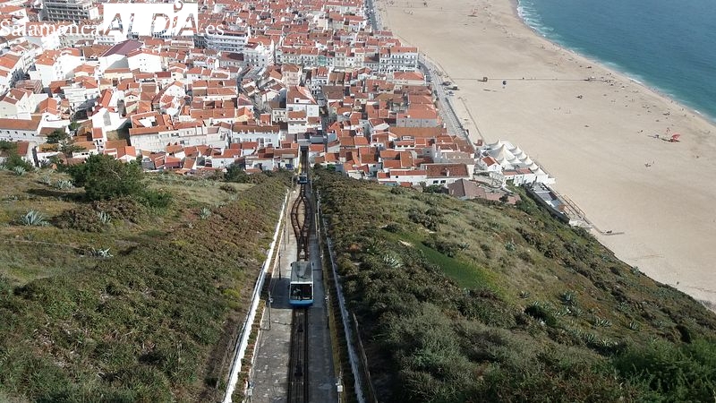 El funicular de Nazaré está parado por obras de estabilización del terreno