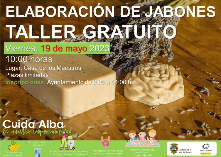 Nuevo taller gratuito de elaboración de jabones