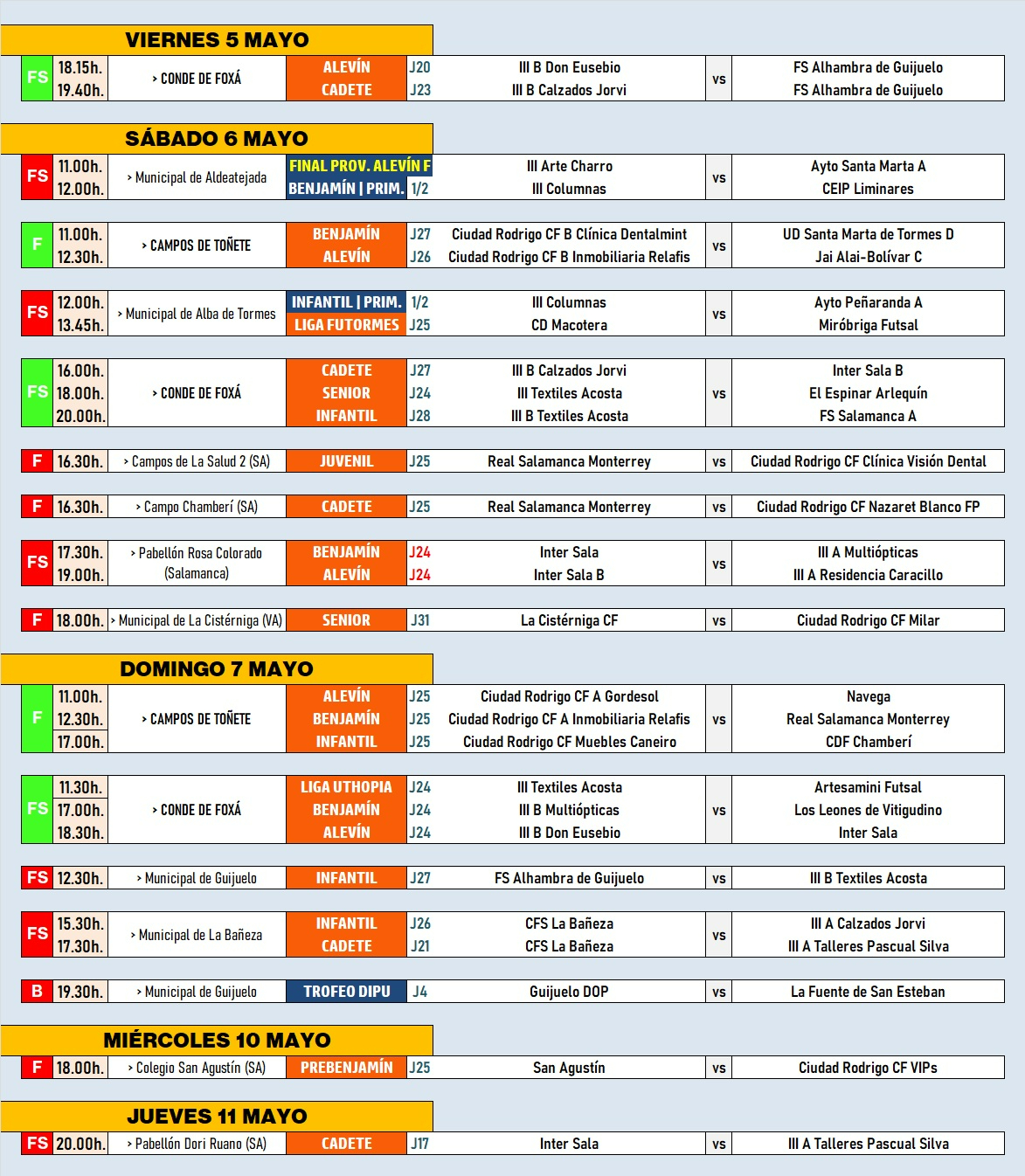 AD | 5-7 MAY | El penúltimo gran fin de semana de la temporada vuelve a arrancar en viernes