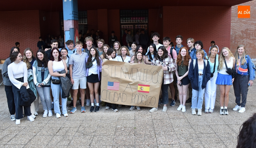 26 jóvenes de Tennessee (EEUU) se acercan a Ciudad Rodrigo gracias al IES Fray Diego